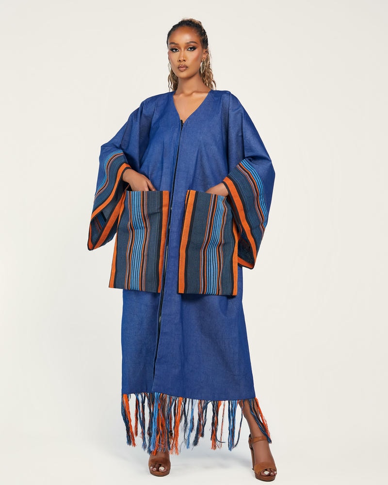 Denim Kimono Dress