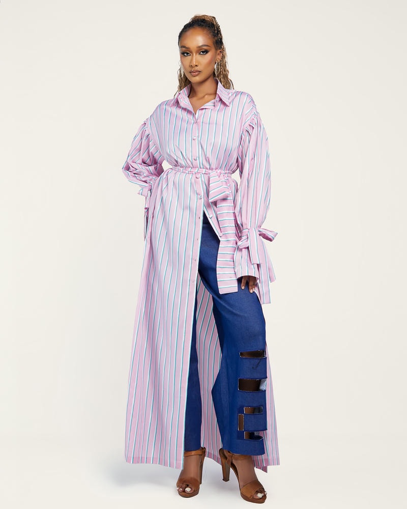 Lady D Dress – Stripe